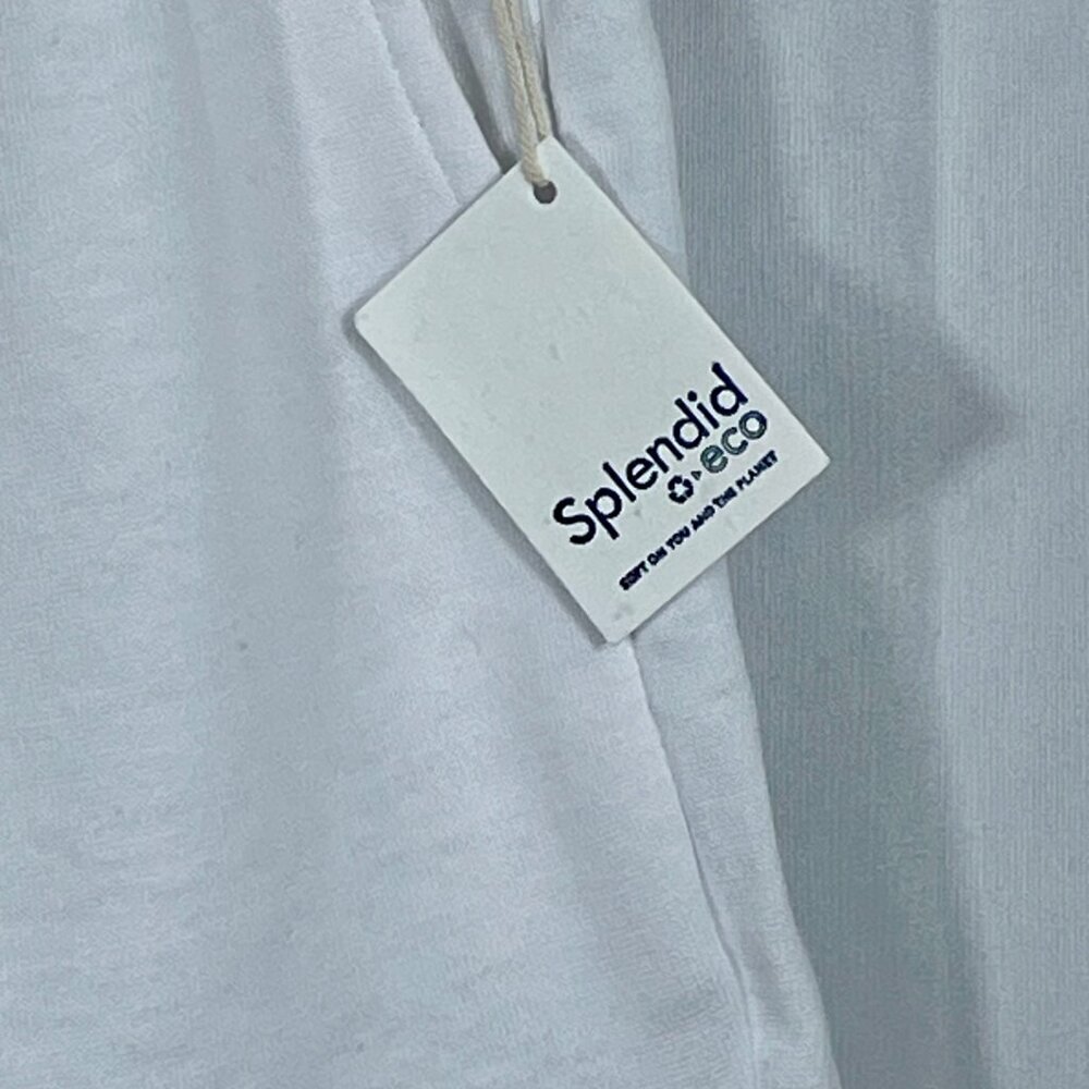 NWT Splendid Terry Drawstring Waist Eco Shorts White Womens S (4-6) Beach Summer - Picture 7 of 13